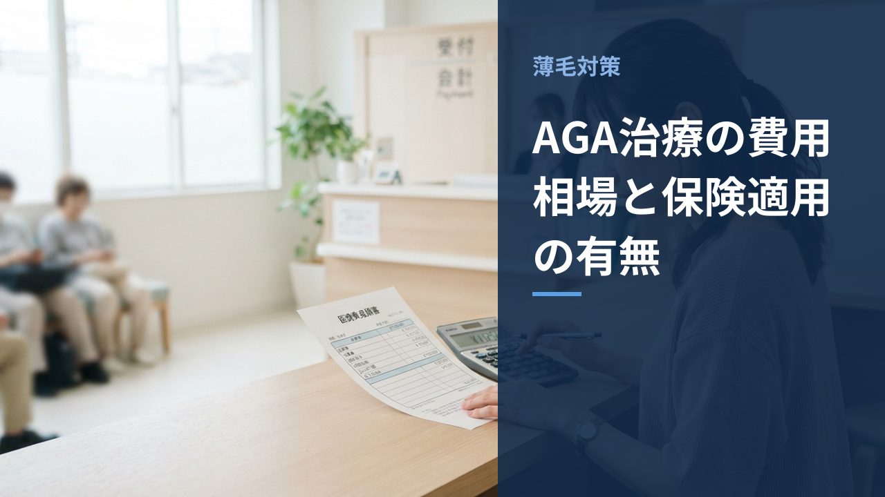 AGA治療の費用について相談している様子