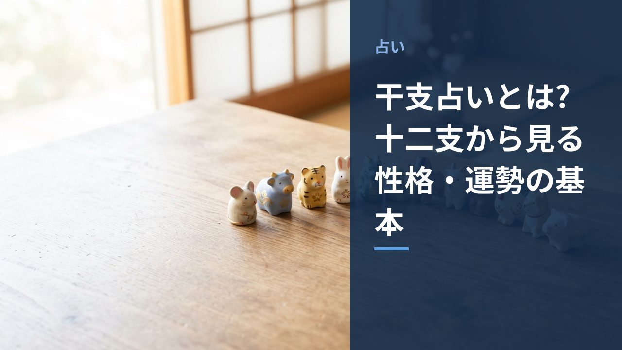 十二支の置物が並んでいる様子