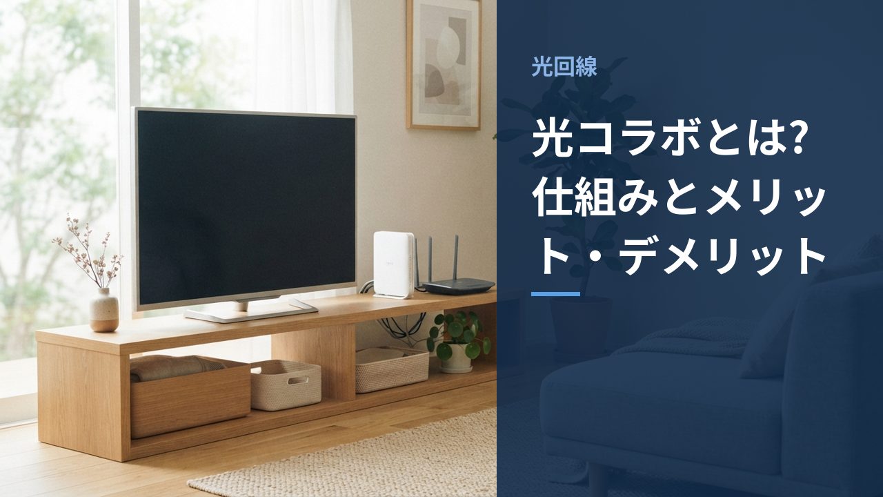 光コラボとは?仕組みとメリット・デメリット