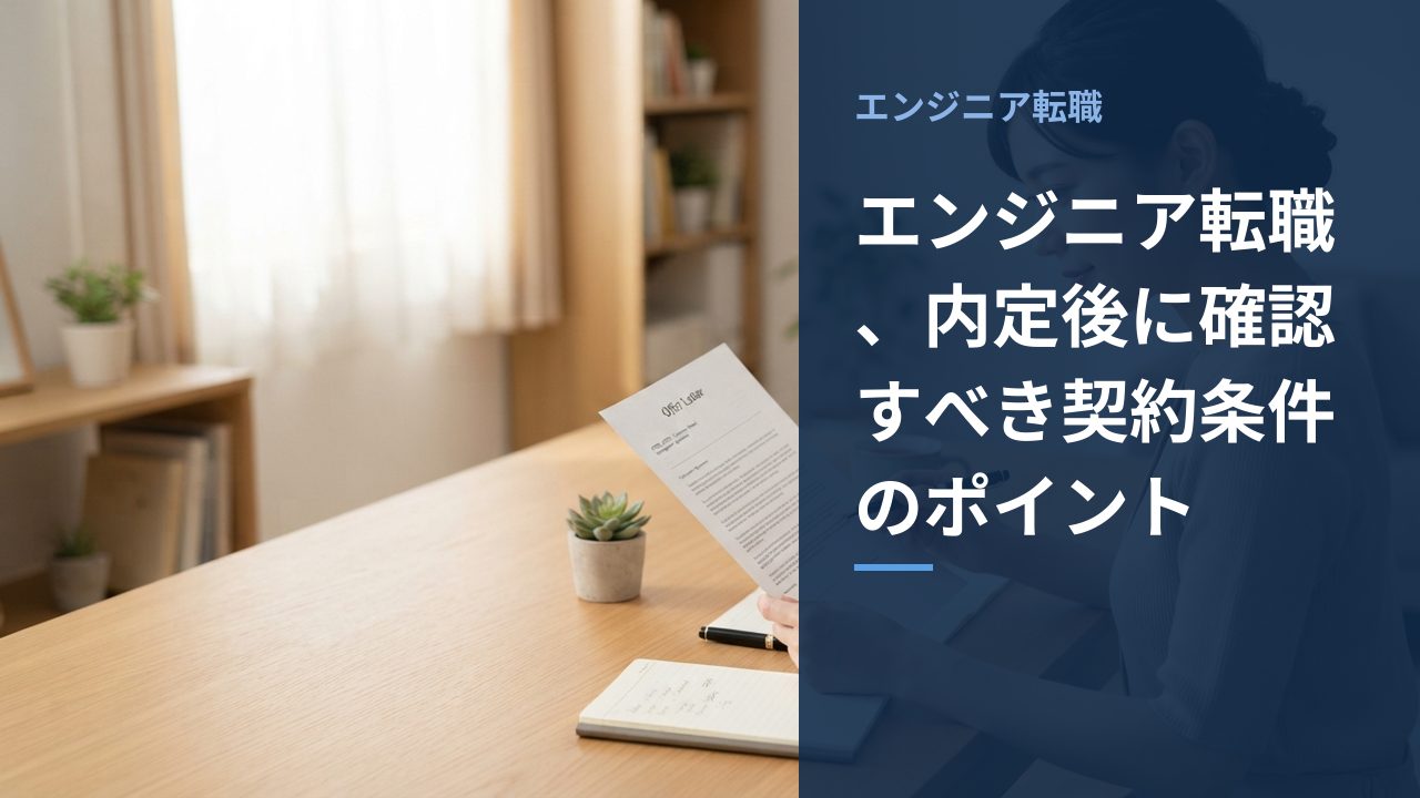 内定後の労働条件通知書を確認している様子