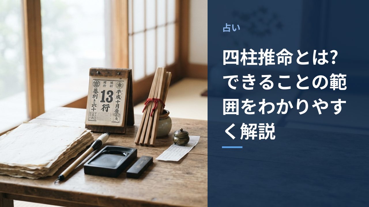 四柱推命とは?できることの範囲をわかりやすく解説