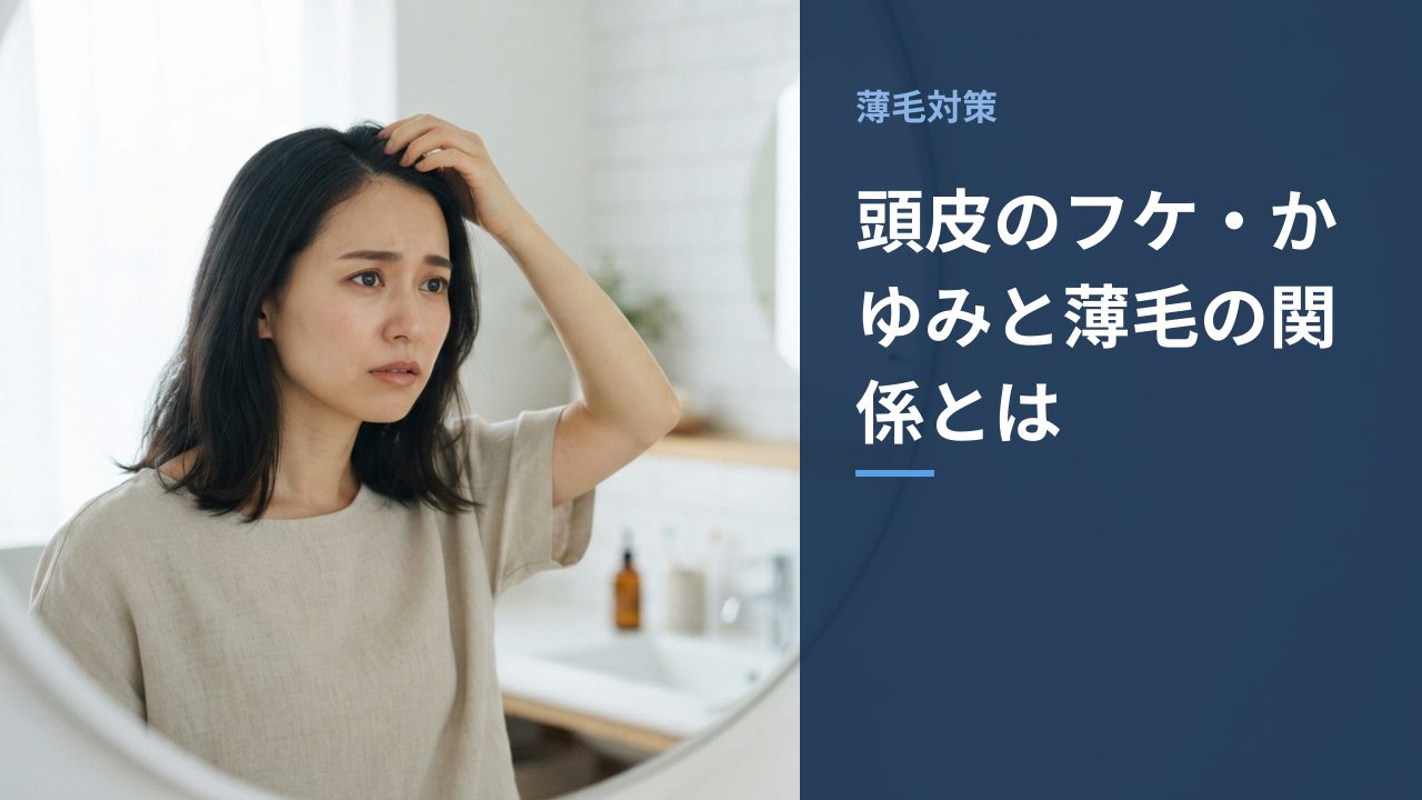 頭皮のフケ・かゆみと薄毛の関係とは