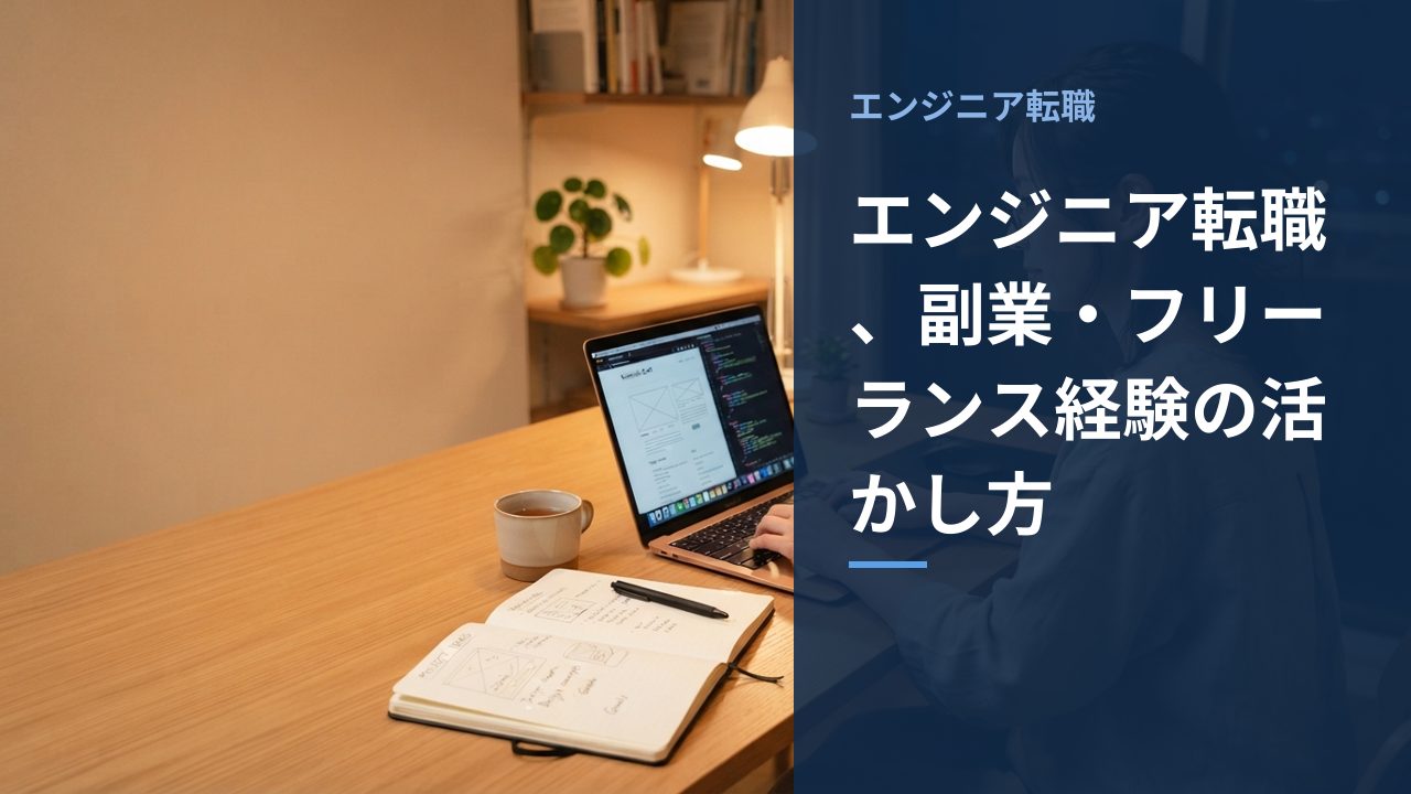 副業のコーディング作業をしている様子