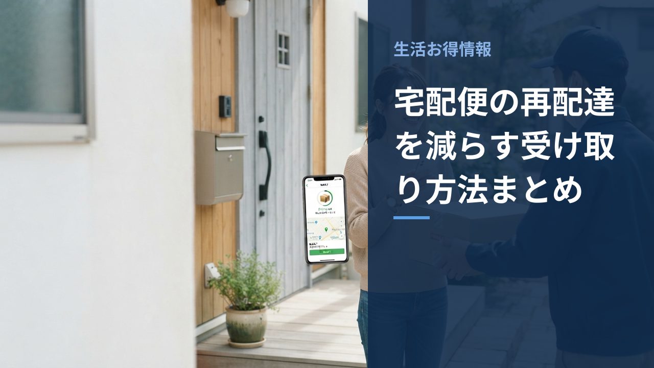スマートフォンで配達状況を確認している様子