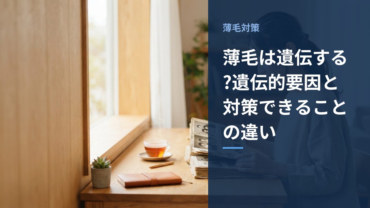 薄毛は遺伝する?遺伝的要因と対策できることの違い