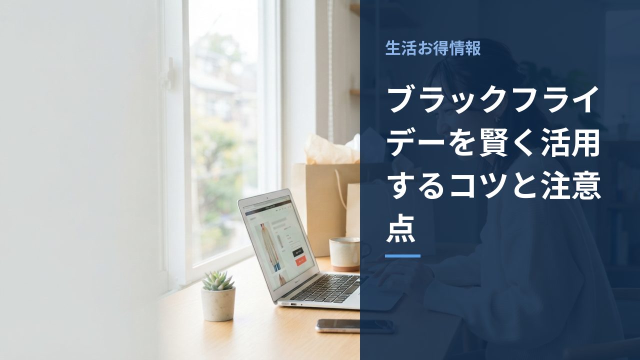 ブラックフライデーを賢く活用するコツと注意点